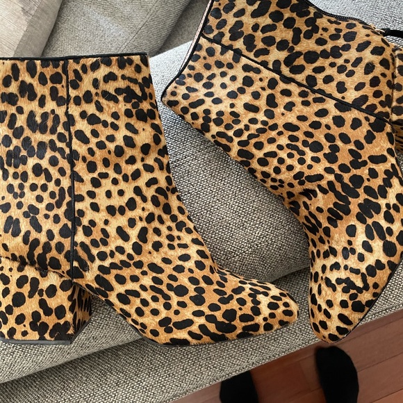 Sadie Boots In Leopard Calf Hair - Picture 1 of 3